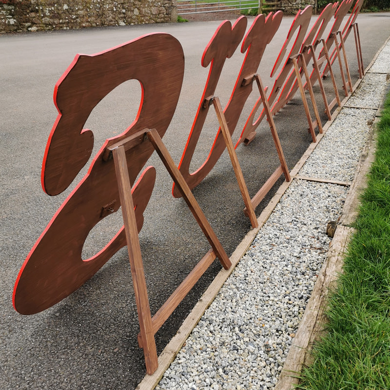FOR SALE CIRCUS 4ft Freestanding Wooden Letters 2